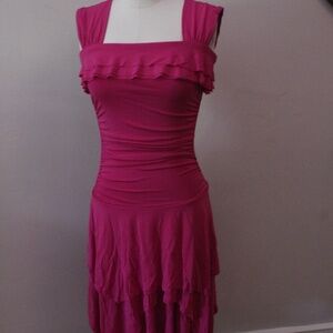 NWT 2000’s Y2K Cynthia Steffe Magenta Stretch Knit Dress